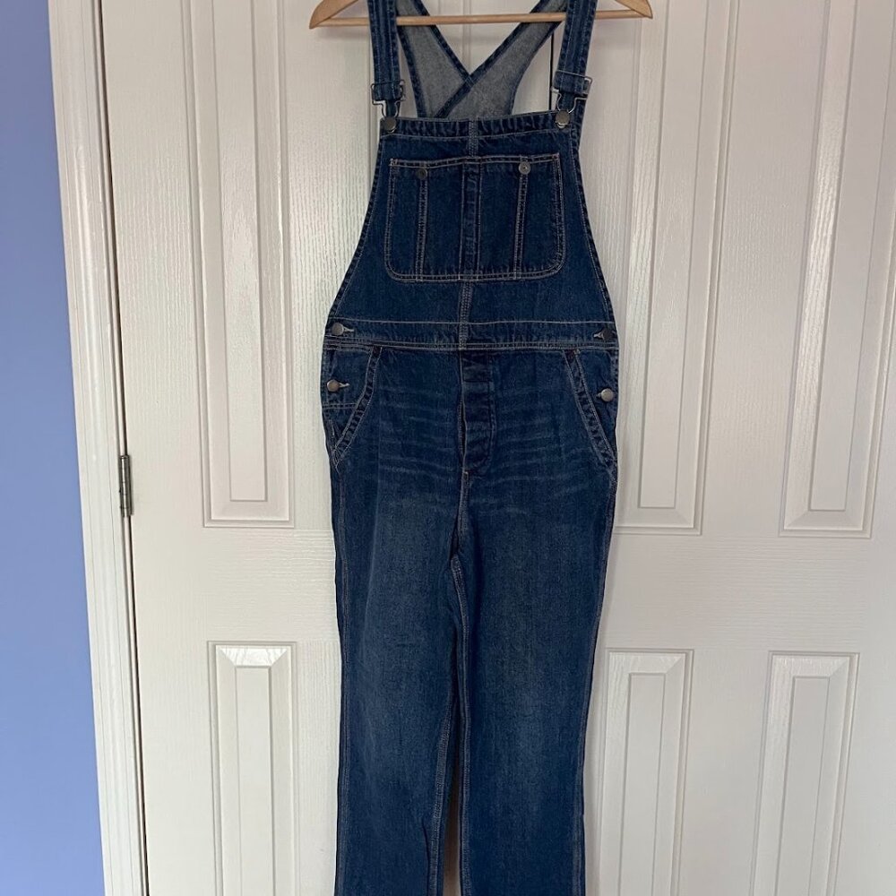 We The Free Dark Blue Denim Overalls - Picture 3 of 5